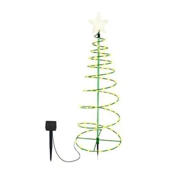 90cm Solar LED Warm Light Large Iron Christmas Tree Ideal For Outdoor Christmas Decorations And Festive Events