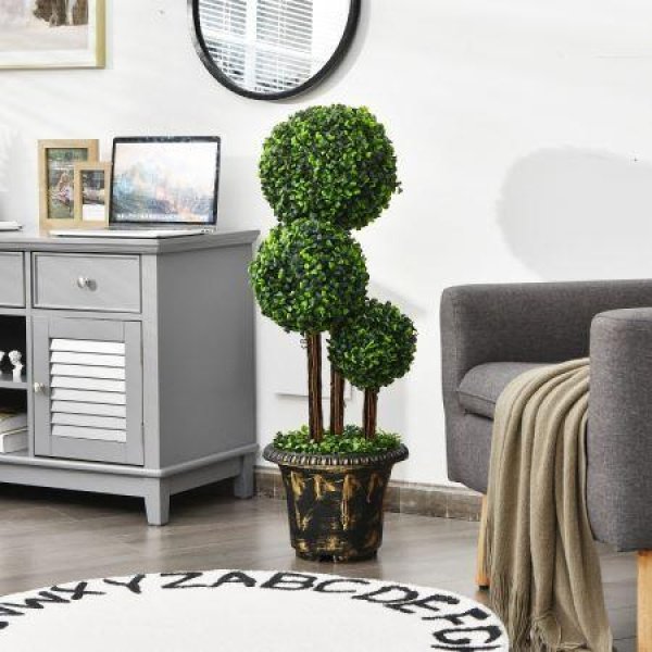 90cm Topiary Artificial Tree With Decorative Pot