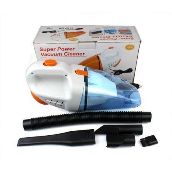 90W 12V Portable Handheld Car Wet & Dry Vehicle Vacuum Cleaner Blue.