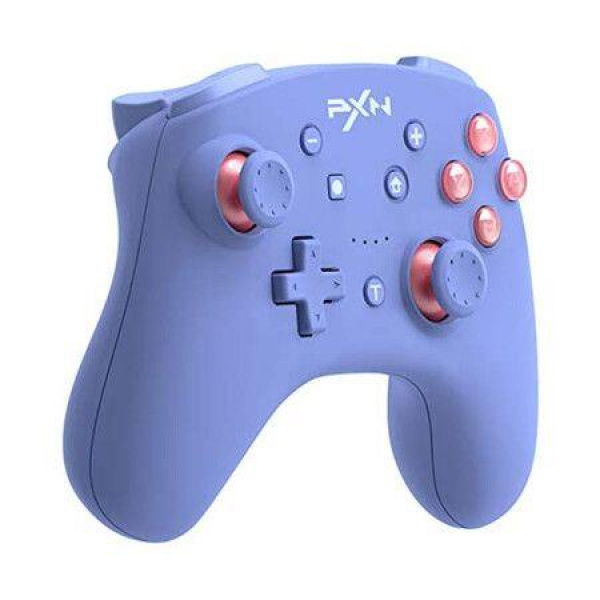 9607X Wireless Game Controller Gamepad With Vibration Turbo Function 6-Axis Gyro Motion Sensor Compatible With Switch (Blue)