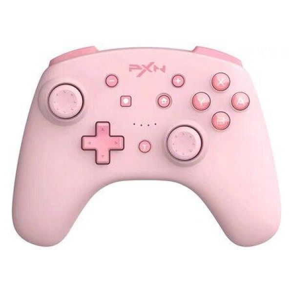 9607X Wireless Game Controller Gamepad With Vibration Turbo Function 6-Axis Gyro Motion Sensor Compatible With Switch (Pink)