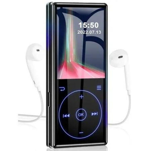 96GB MP3 Player Bluetooth 5.0 Lossless Music Playback HD Speaker 2.4Inch Touch Screen Voice Recorder FM Radio Earphones Music Gifts