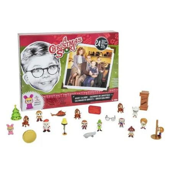 A Christmas Story Advent Calendar 2024 Includes 24 Windows Filled with Silly and Festive 1-inch Figures & Accessories