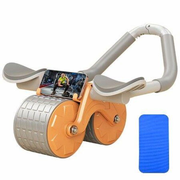 Ab Roller Wheel For Abdominal & Core Strength Training. Ab Wheel Roller With Knee Pad For Abs Workout. Beginners And Advanced Abdominal Core Strength Training.