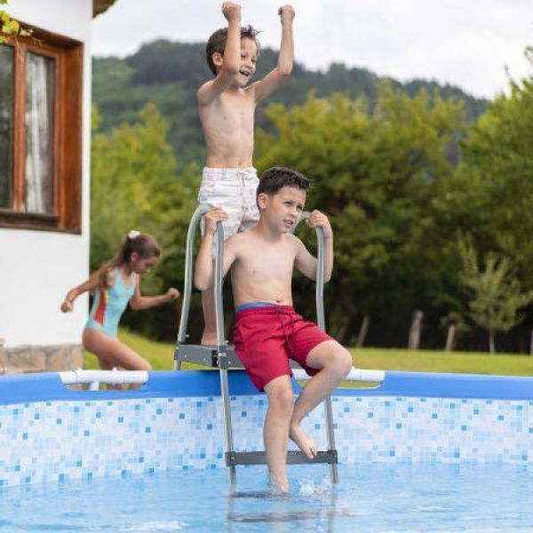 Above Ground Pool Ladder With Removable Steps