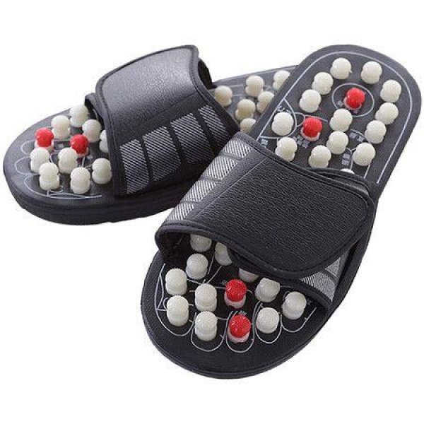 Acupoint Rotating Foot Massage Shoes Slippers Unisex, Size 44-45, X-Large