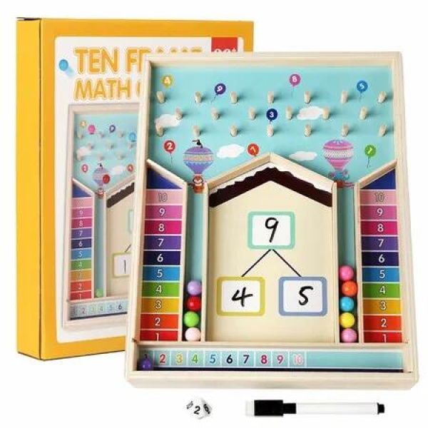 Addition Within 10 Counting & Decomposition Math Game Manipulatives Montessori Educational Toys Learning Activities for Kids Ages 3+