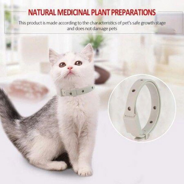 Adjustable Cats Necklet Accessories Anti-Mosquito Flea Collar Insect Repellent Long-Term Protection (4 Pack)