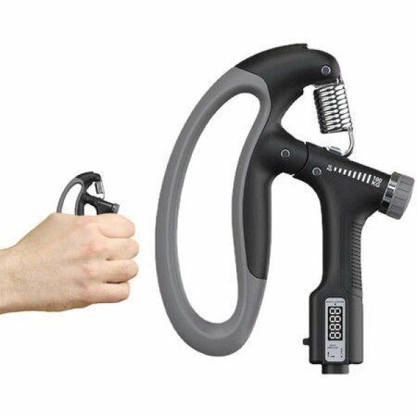 Adjustable R-Shaped Hand Gripper | 10-100 Kg Electronic Forearm Exerciser | Hand Exerciser For Muscle Building And Injury Recovery For Athletes