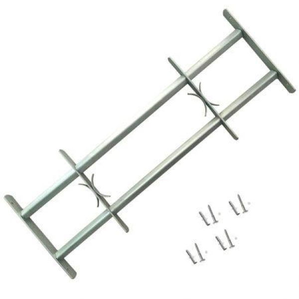 Adjustable Security Grille For Windows With 2 Crossbars 1000-1500 Mm