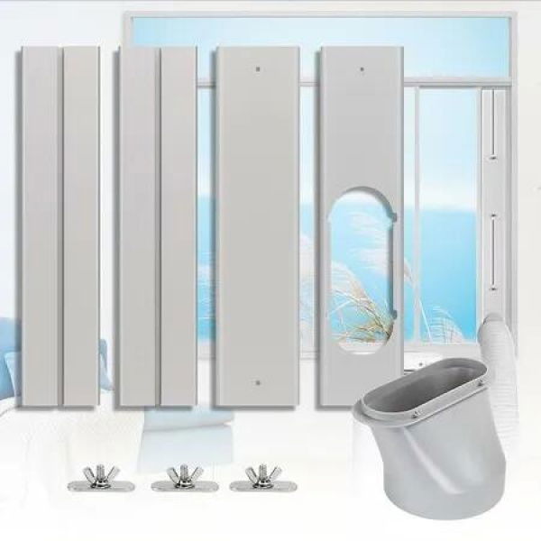 Adjustable Sliding Window Kit for Portable Air Conditioners: Fits 5.9' Exhaust Hoses and Vertical/Horizontal Sliding Windows