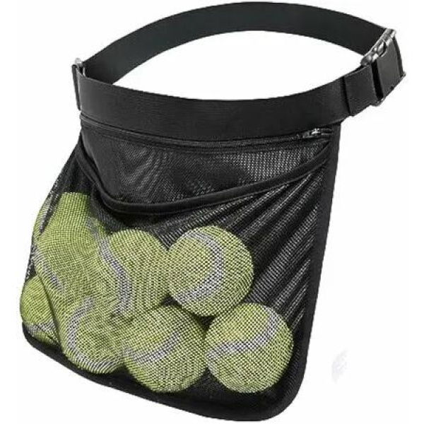 Adjustable Tennis Ball Band Holder,Pickleball Waist Pouch Holder,Can Packing 8-10 Tennis or Pickleball,For Tennis,Cycling,Golf