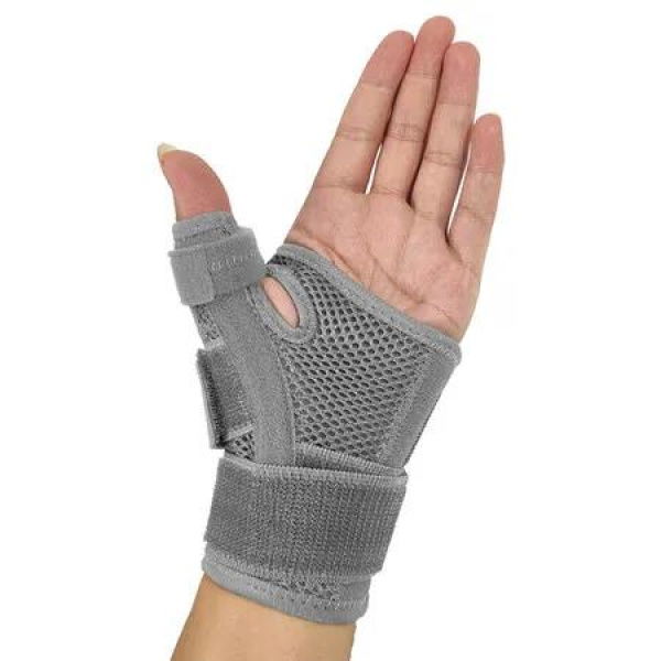 Adjustable Thumb Brace,Wrist Support for Tenosynovitis Braces,Pressure Relief for Thumb Sprains,Thumb Splint for Left and Right Hands(Grey)