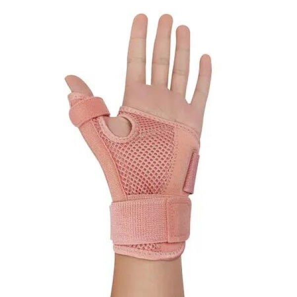 Adjustable Thumb Brace,Wrist Support for Tenosynovitis Braces,Pressure Relief for Thumb Sprains,Thumb Splint for Left and Right Hands(Pink)