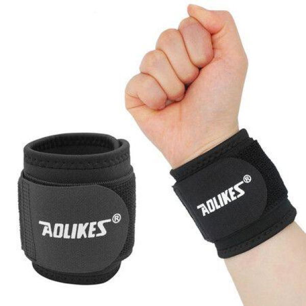 Adjustable Weightlifting Wristband Support Fitness Bandage Wrist Support Protective Gear Wristband Tennis Brace (1 Pack)