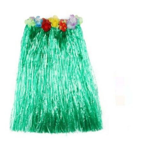 Adult Artificial Grass Hula Skirt For Costume Party Length 80CM Green