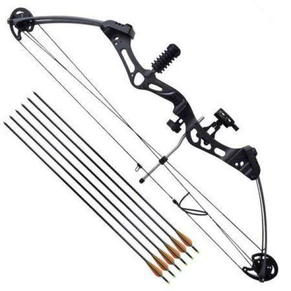 Adult Compound Bow With Accessories And Fiberglass Arrows