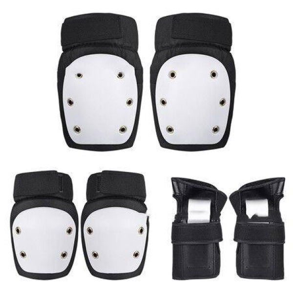 Adult Youth 3sets Knee Pads For Skateboarding Roller Skating Inline Skate Cycling Bike SizeL 61-80kg