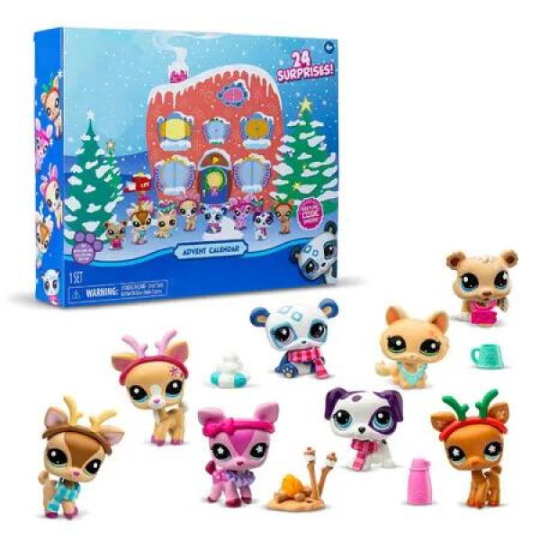 Advent Calendar 2024,LPS Gen 7,Authentic Mystery Figures,Surprise Collectible Toy,Girls,Boys,Kids,Tweens Ages 3+