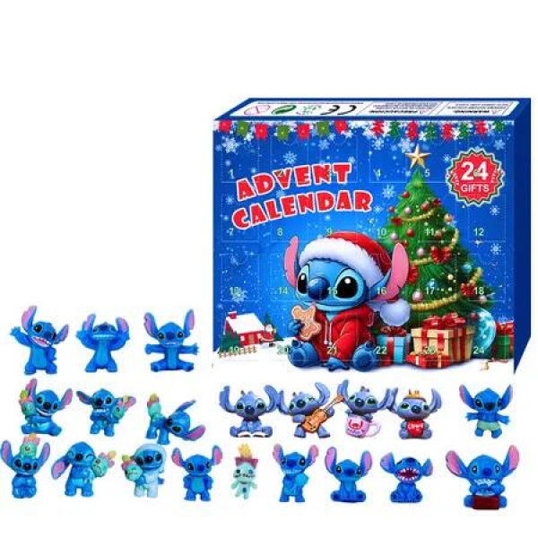 Advent Calendar, 24 Days of Christmas Countdown Calendar with 24 Collectible Doll Gifts for Children and Men Women