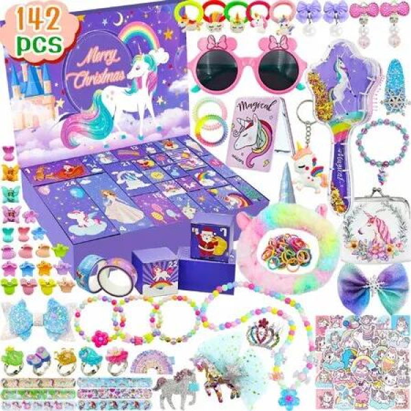 Advent Calendar Christmas Countdown Calendar 24 Days Xmas Count Down Jewelry Gifts