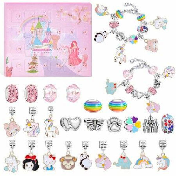 Advent Calendar Girl Unicorn, Advent Calendar Jewellery, Women Calendar Jewellery Girls Surprise Gifts