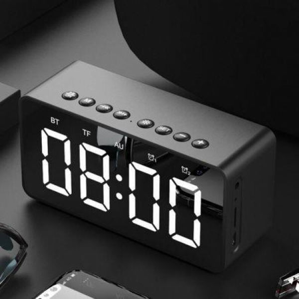 AEC Multifunctional Portable Bluetooth Alarm Clock Speaker