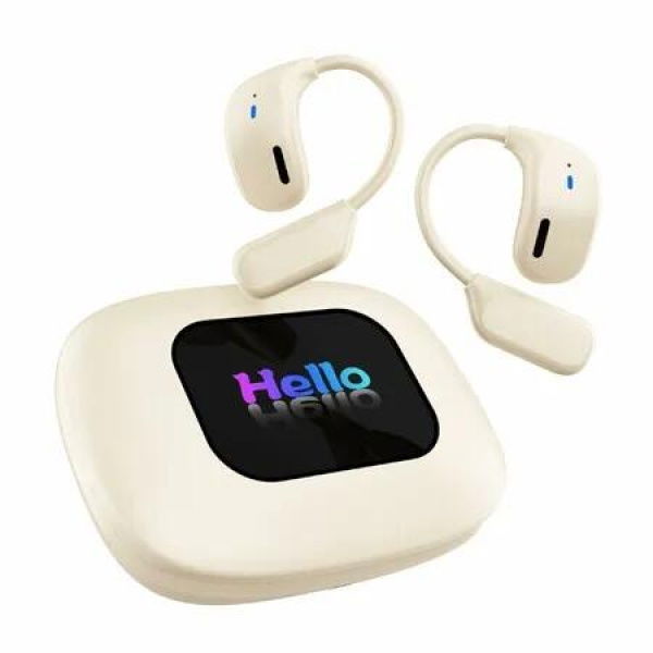 AI Language Translation Earbuds,OWS Real-Time Translator One-Year Free Subscription Included for 144 Languages & Accents Translation Device (White)