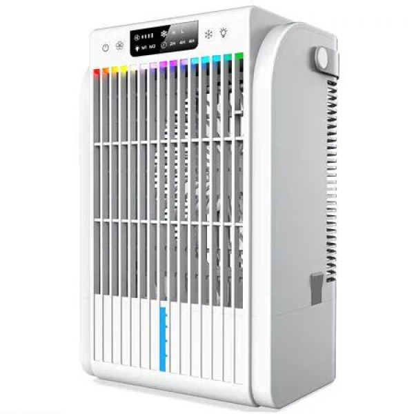 AI Portable Air Conditioners Fan,Evaporative Mini Room Air Conditioners,Portable AC Unit Air Cooler with 4 in 1 Humidifier Fan Conditioner