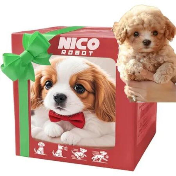 AI Robot Dog My Smart Realistic Robot Dog Puppy That Acts Like a Real Dogs,Interactive Plush Robots Dogs,Walking,Barking,Tail Wagging,for Pet Lovers