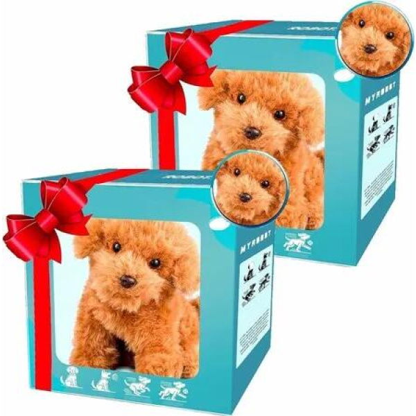 AI Robot Dog,Nicco-My Realistic Robot Puppy,RobotPuppy That Acts Like a Real Puppy,Walking/Barking/Tail Wagging,Interact Like a Real Pet for Pet Lovers