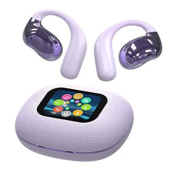 Ai Translating Ear Buds,Wireless Bluetooth Earbuds 144 Languages Real Time Language Translator,For Travel Business Learning Color Purple