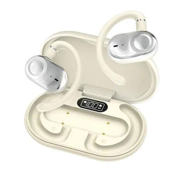 AI Translation Earbuds Real Time 144 Languages,3-in-1 Open Ear Wireless Bluetooth Translator Earbuds,White