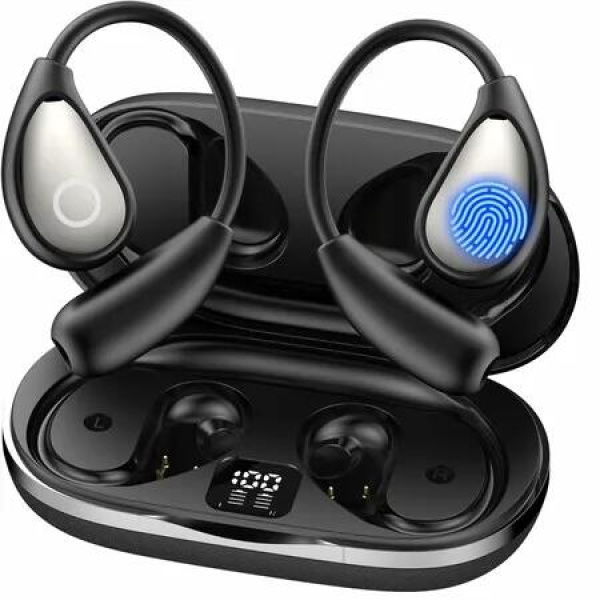 AI Translation Earbuds Real Time,144 Language Translator Earbuds OWS 3-in-1 Translation Headphones,Translation Device Compatible with iOS and Android,Black