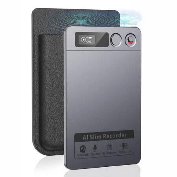 AI Voice Recorder,Note Voice Recorder Transcribe & Summarize,AI Noise Cancellation Technology,Supports 118 Languages,64GB Memory