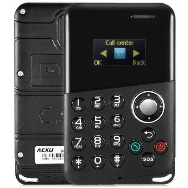 AIEK M8 0.96-inch 4.8mm Card Mobile Phone.