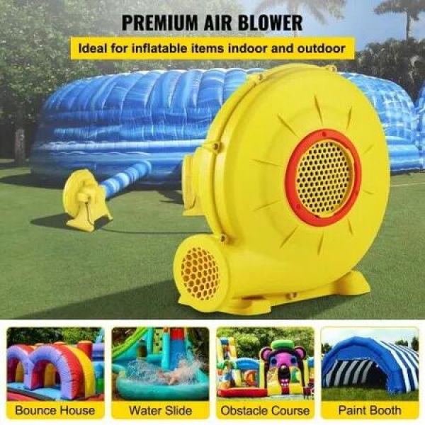 Air Blower Pump Fan Bounce House Blower 450W 0.6HP for Inflatable Bouncy