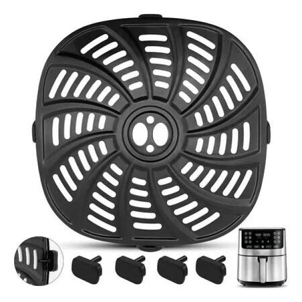 Air Fryer Grill Pan for Gourmia GAF716 GAF798 7QT AirFryer, Nonstick 22.6 x 22.6 cm, Air Fryer Replacement Parts Accessories Rack Tray