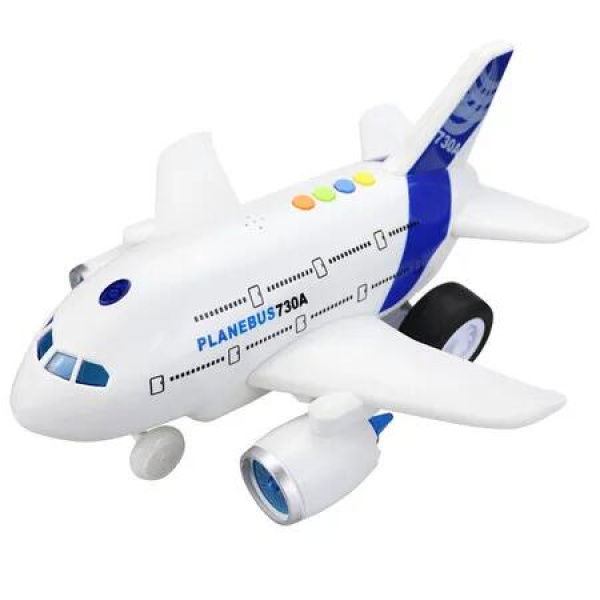 Airplane Toys for Kids,Friction Powered Toy with Flashing Lights and Sounds for Boys and Girls,Toy Vehicles