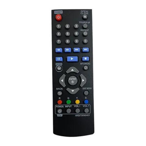 AKB73896401 Replacement Remote Compatible with LG Blue ray Disc Player BP135 BP145 BP155 BP175 BP255 BP300 BP335W BP340 BP350 BPM25 BPM35 UP870 UP875
