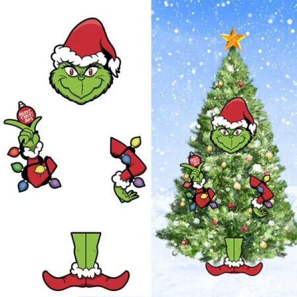 Akimbo Pattern Grinch Christmas Tree Decoration Ideal For Christmas Tree Decorations And Festive Events