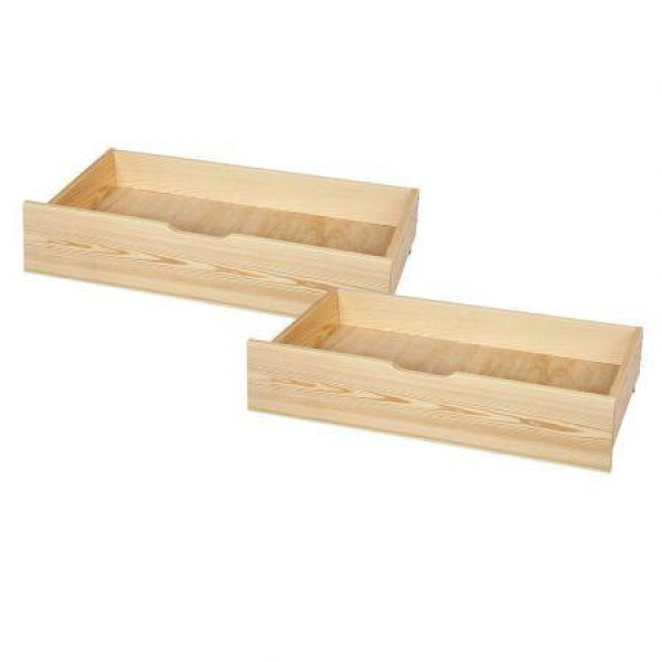 ALFORDSON 2x Storage Drawers Trundle For Wooden Bed Frame Base Timber Oak