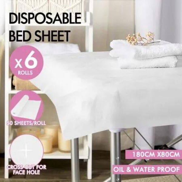 ALFORDSON 300X Disposable Bed Sheet Non-woven Massage Table Cover SPA Salon WH