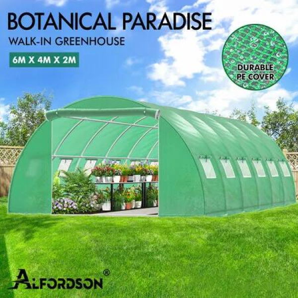 ALFORDSON Greenhouse Dome Shed Walk-in Green House Plant Garden Storage Cover 6x4x2m