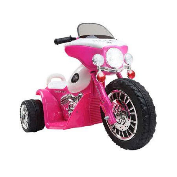 ALFORDSON Kids Ride On Car Electric Motorcycle 25W Motor Harley-Inspired Pink