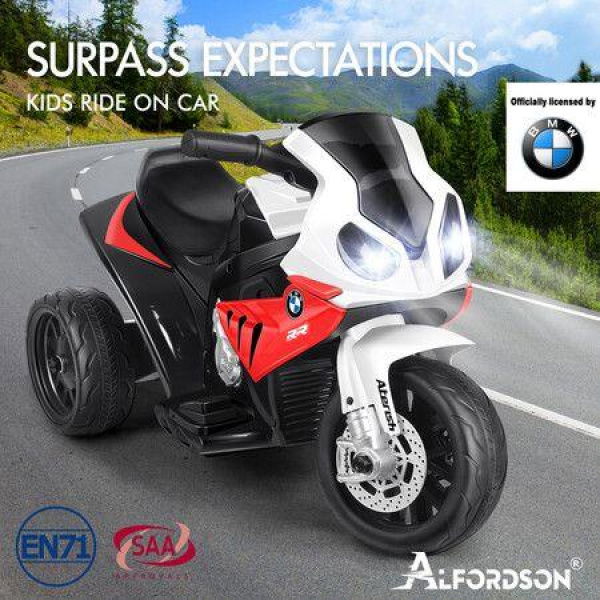 ALFORDSON Kids Ride On Motorbike Car Motorcycle BMW Licensed Electric Toys Red