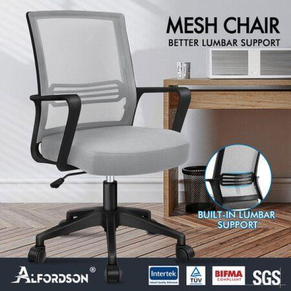 ALFORDSON Mesh Office Chair Executive Computer Seat Gaming Racing Work Black