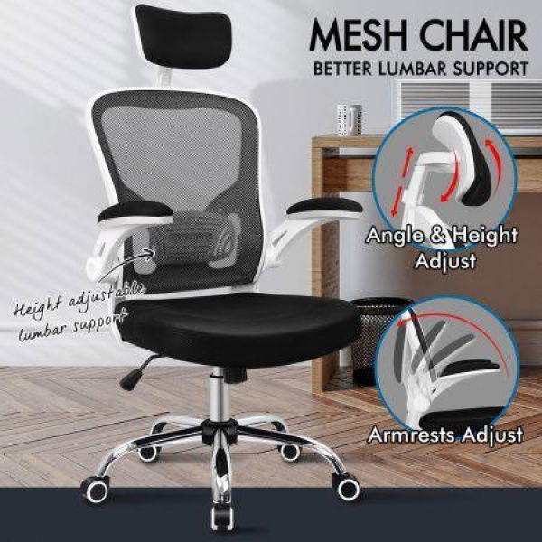 ALFORDSON Mesh Office Chair Executive Fabric Seat Gaming Racing Tilt Computer