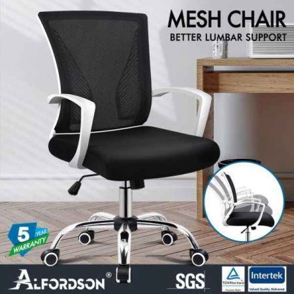 ALFORDSON Mesh Office Chair Executive Fabric Seat Gaming Racing Tilt Computer