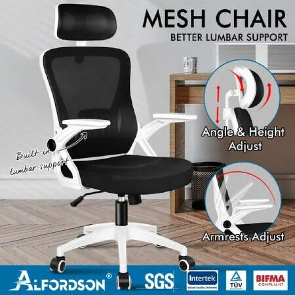 ALFORDSON Mesh Office Chair Executive Fabric Seat Tilt Gaming Racing Computer